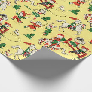 cowboy- en cowgirl Gift Wrapping Paper Cadeaupapier