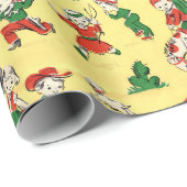  cowboy- en cowgirl Gift Wrapping Paper Cadeaupapier (Rol Hoek)