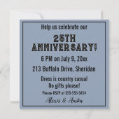 Cowboy en Cowgirl Groot Team Jubileum Kaart (Achterkant)