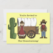 Cowboy en Cowgirl Housewarming - Western Kaart (Voorkant)