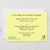 Cowboy en Cowgirl Housewarming - Western Kaart (Achterkant)