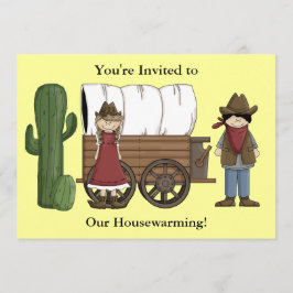 Cowboy en Cowgirl Housewarming - Western Kaart