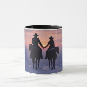 Cowboy en Cowgirl Koppel Liefde Mok