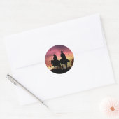 Cowboy en Cowgirl Land Westerne Riding Stickers (Envelop)