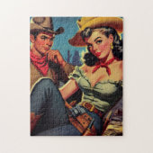  cowboy en cowgirl legpuzzel