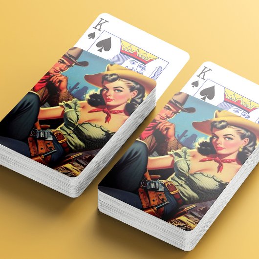  cowboy en cowgirl pokerkaarten