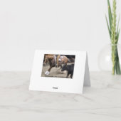 Cowboy en Cutting Horse Verjaardag Kaart (Achterkant)