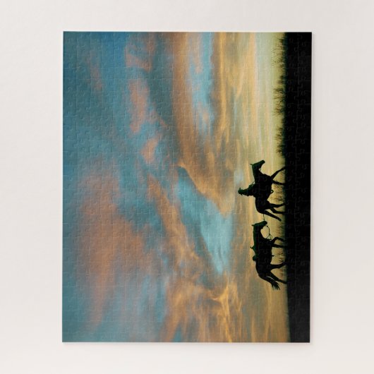 COWBOY EN HORSE LEGPUZZEL (Verticaal)