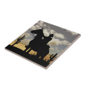 COWBOY EN HORSE TEGELTJE (Zijkant)