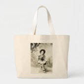  cowboy en Lasso circa 1900 Grote Tote Bag (Voorkant)
