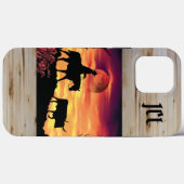 Cowboy en Longhorn Steer Hoesje-Mate iPhone Case (Achterkant (horizontaal))