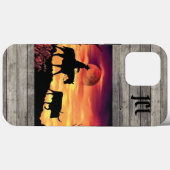 Cowboy en Longhorn Steer Hoesje-Mate iPhone Case (Achterkant (horizontaal))