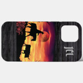 Cowboy en Longhorn Steer Hoesje-Mate iPhone Case (Achterkant (horizontaal))