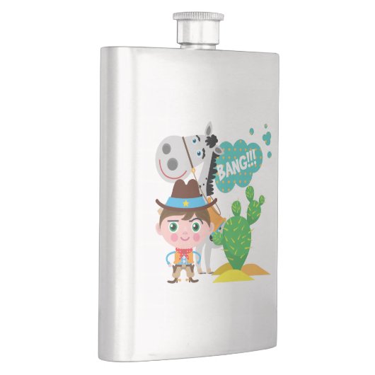 Cowboy en Paard Flacon (Rechts)