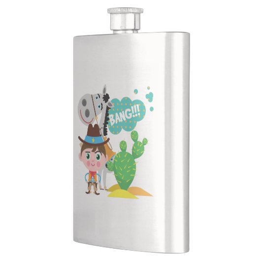 Cowboy en Paard Flacon (Links)