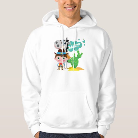 Cowboy en Paard Hoodie (Voorkant)