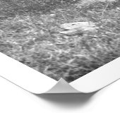 Cowboy en paard in een vijver poster (Hoek)