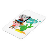 Cowboy en Paard Magneet (Linkerzijde)