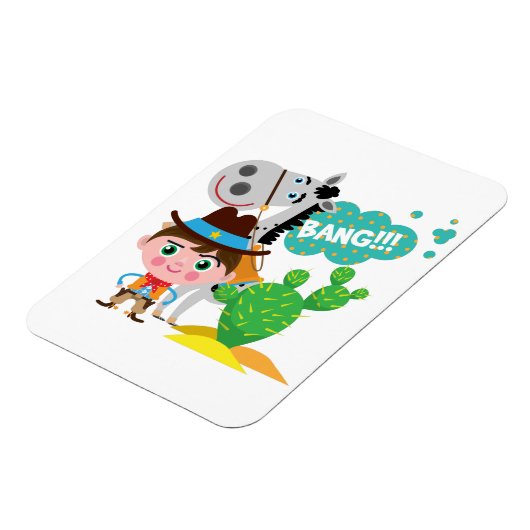 Cowboy en Paard Magneet (Linkerzijde)