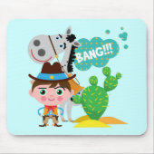 Cowboy en Paard Muismat (Voorkant)