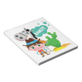 Cowboy en Paard Notitieblok (Schuin)