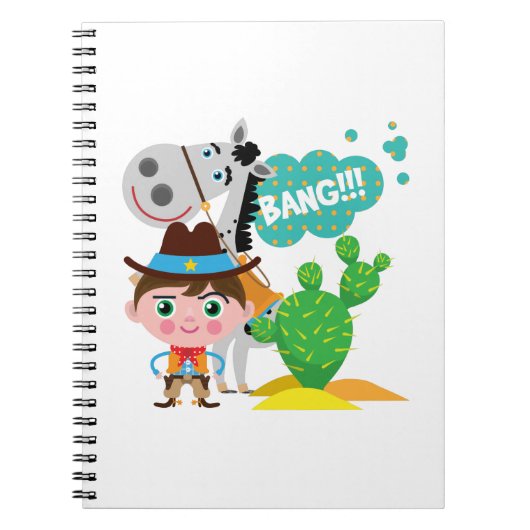 Cowboy en Paard Notitieboek (Voorkant)