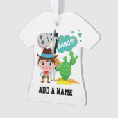 Cowboy en Paard Ornament (voorkant)