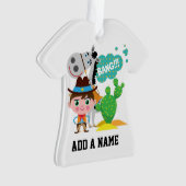 Cowboy en Paard Ornament (voorkant)