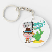 Cowboy en Paard Sleutelhanger (Voorkant)