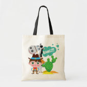 Cowboy en Paard Tote Bag (Voorkant)