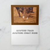 Cowboy en Paard Verjaardag Kaart (Binnen)