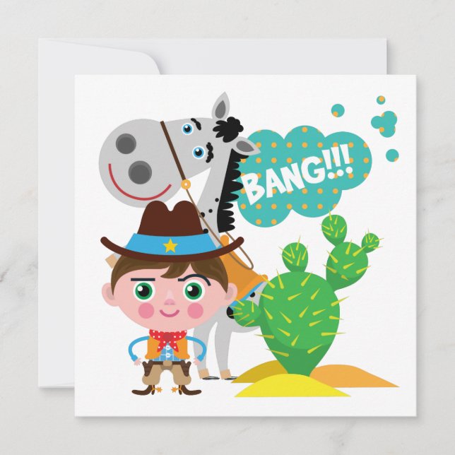 Cowboy en paarden (Voorkant)