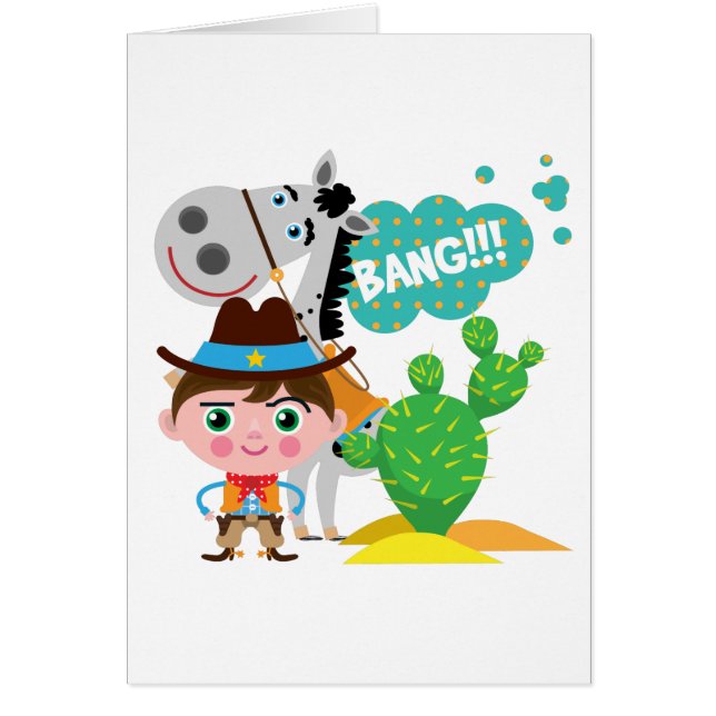 Cowboy en paarden (Voorkant)