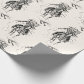  Cowboy en paardenfoto Cadeaupapier (Hoek)