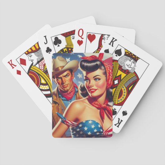  Cowboy en Pin Up Pokerkaarten (Achterkant)