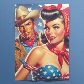  Cowboy en Pin Up Tissuepapier