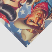  Cowboy en Pin Up Tissuepapier (Detail)