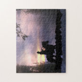 Cowboy- en winterstation legpuzzel (Verticaal)