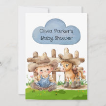 Cowboy en zijn Paardenjongen Baby shower