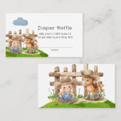 Cowboy en zijn Pony Paard Jongen Luier Raffle Visitekaartje (Voorkant / Achterkant)