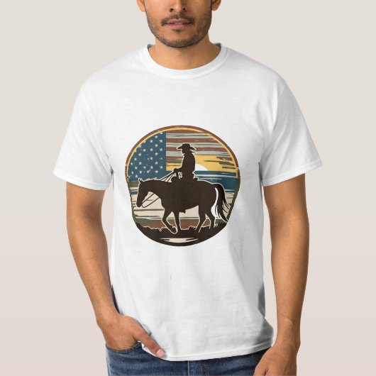 Cowboy feestdagen USA, Cowboy feestdagen USA shirt (Voorkant)