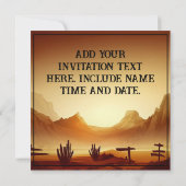 Cowboy Ferret Westerne stijl Verjaardagspose Kaart (Achterkant)