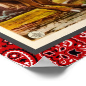  cowboy film onder de Westerne sterren Poster (Hoek)