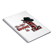 Cowboy First Birthday Notitieboek (Rechterzijde)
