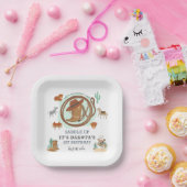 Cowboy First Birthday Papieren Bordje (Feest)