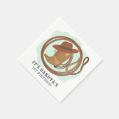 Cowboy First Birthday Party Napkins Servet (Hoek)