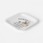 Cowboy First Birthday Party Paper Bord (Gebogen)