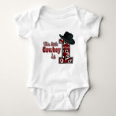 Cowboy First Birthday Romper (Voorkant)
