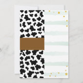 Cowboy & Flamingo Joint Boy Girl Birthday Kaart (Achterkant)