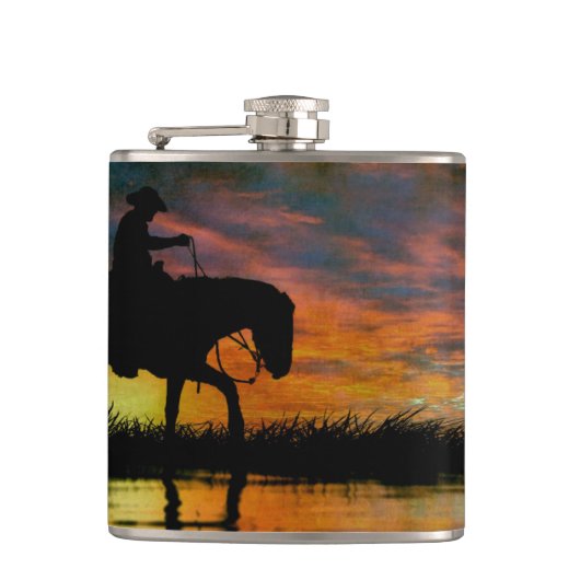 Cowboy Flask Heupfles (Voorkant)